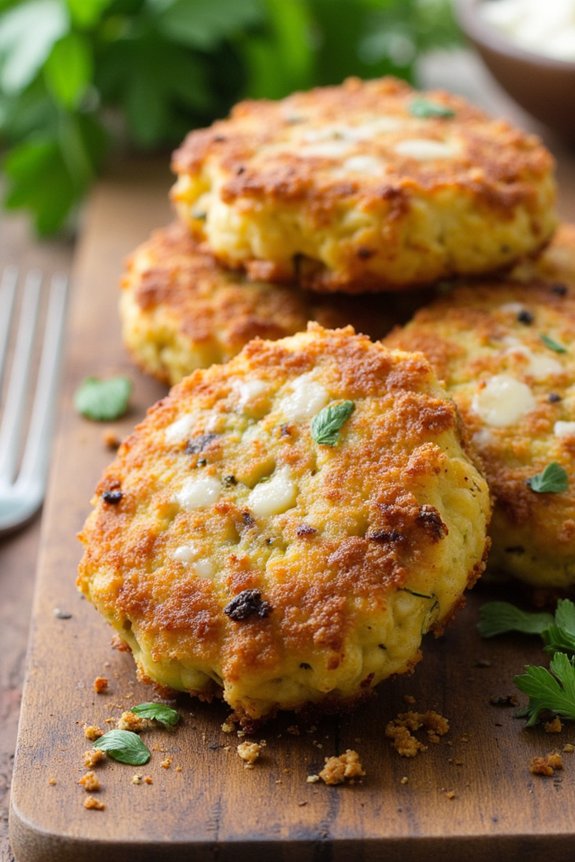 crispy nutritious zucchini fritters