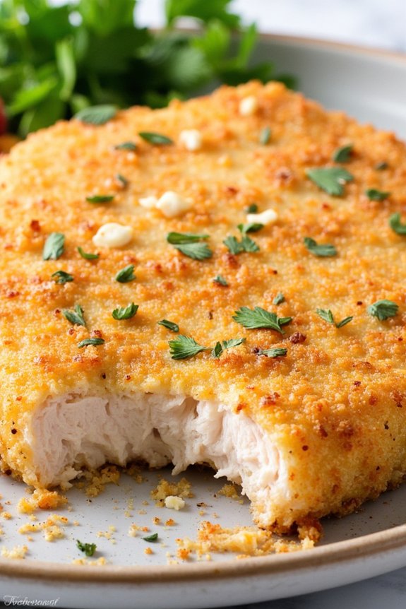 crispy parmesan crusted pork chops
