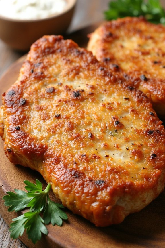 crispy ranch flavored pork chops