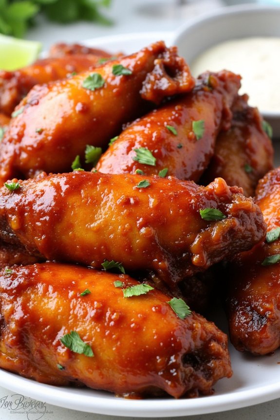 crispy tangy air fried wings