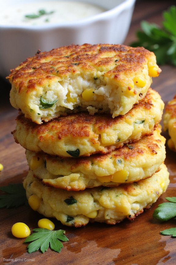 crispy vegetable packed fritters recipe