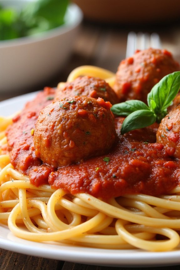 crock pot spaghetti meatballs recipe