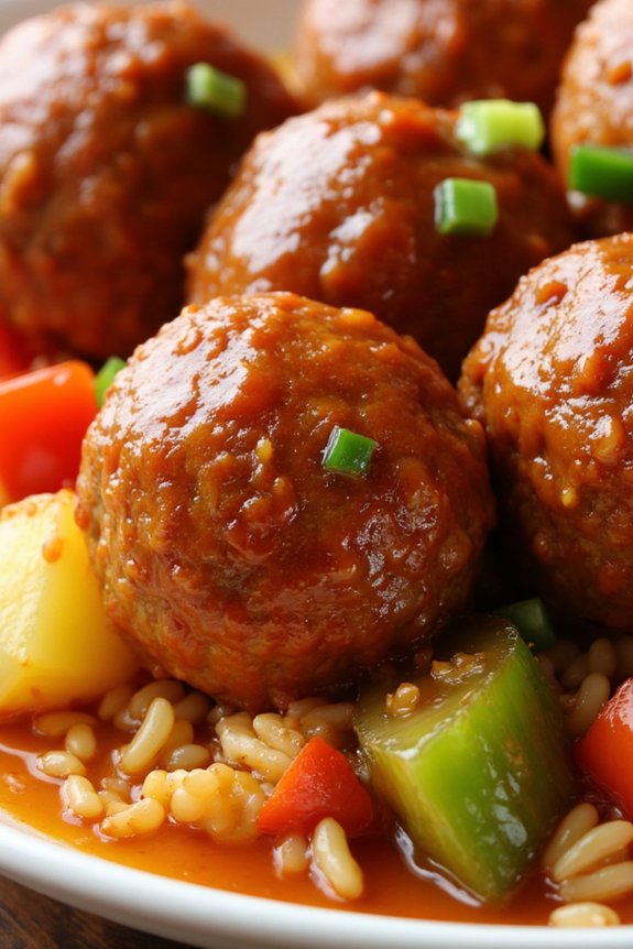 crock pot sweet meatballs