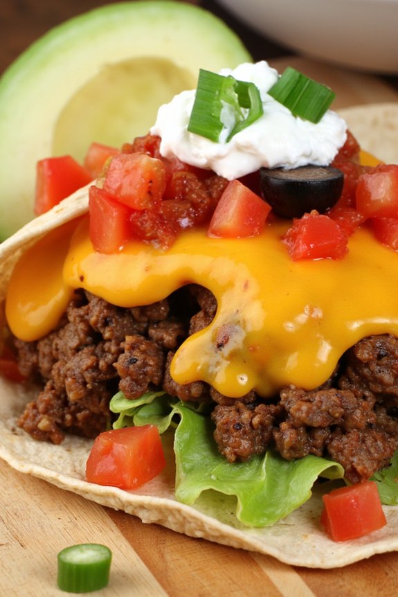 customizable beef taco wraps
