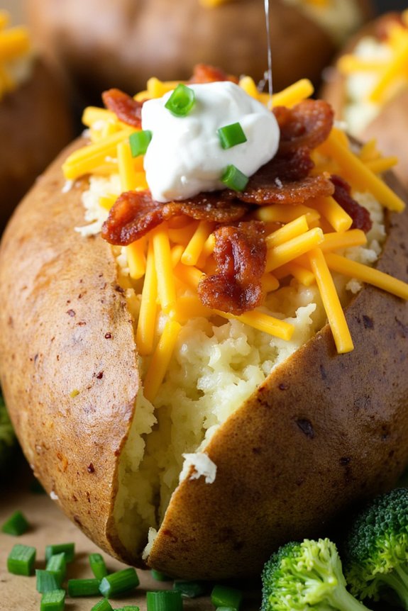 customizable loaded baked potatoes