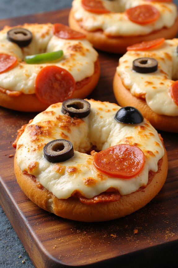 customizable mini pizza bagels