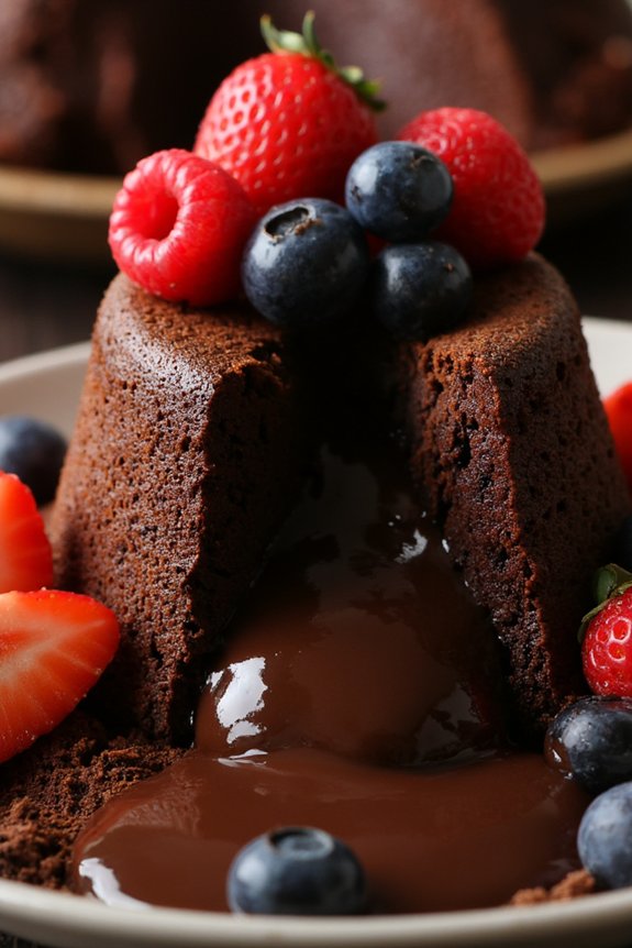 decadent chocolate berry dessert