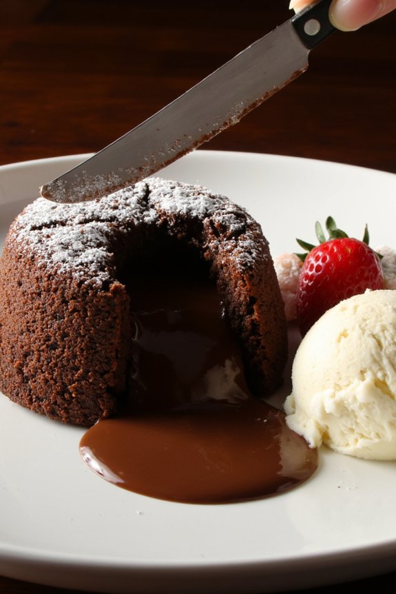 decadent molten chocolate dessert