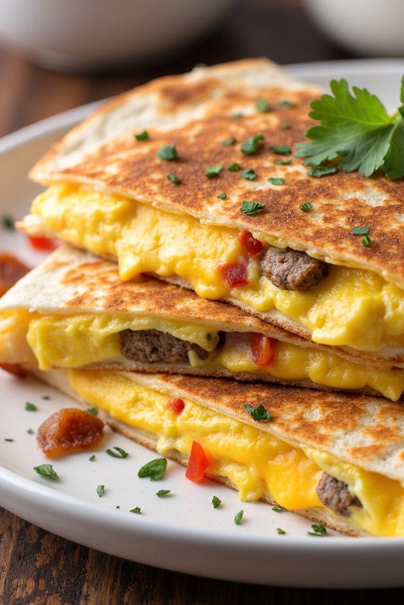 delicious and customizable breakfast quesadilla
