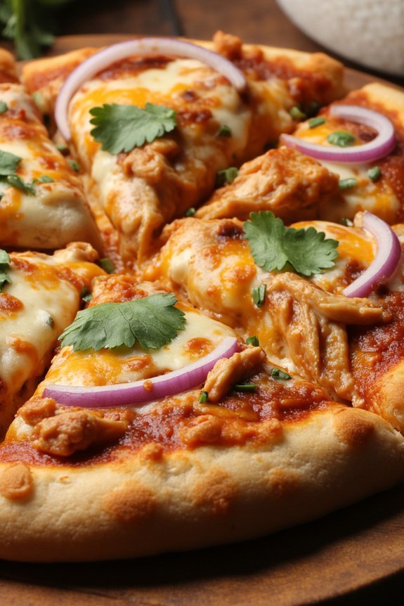 delicious bbq chicken pizza