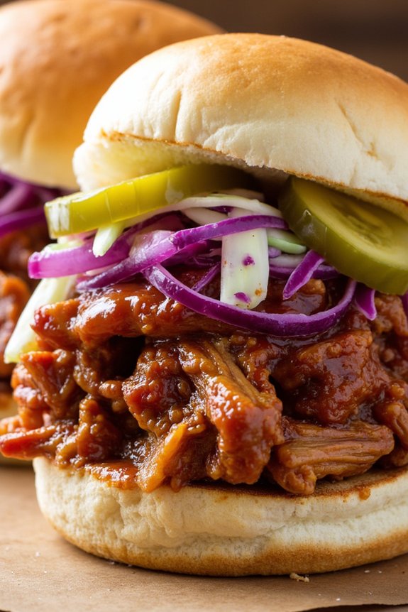 delicious bbq pulled pork sliders