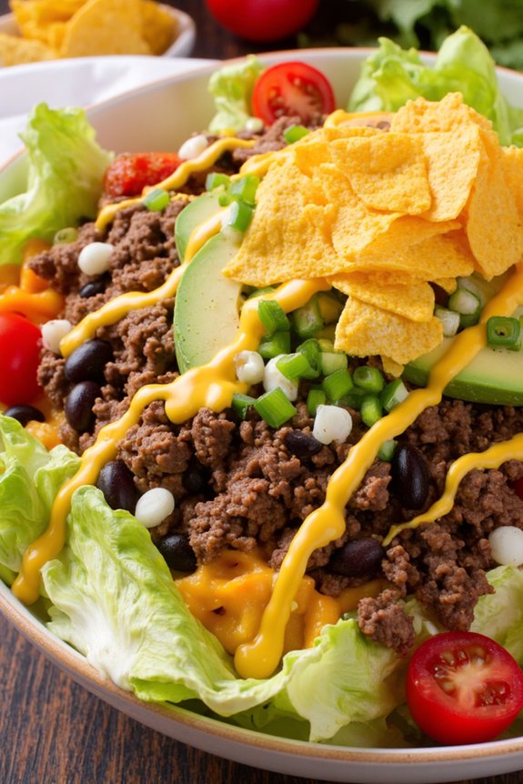 delicious budget friendly taco salad