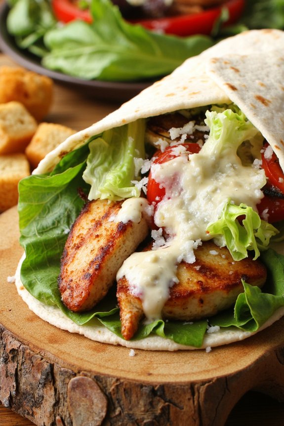 delicious customizable chicken wraps