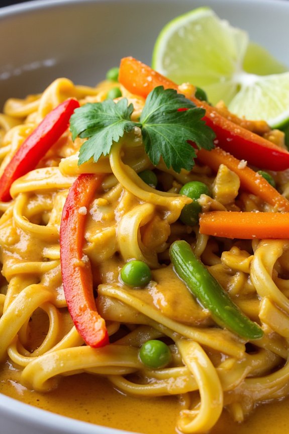 delicious customizable curry noodles