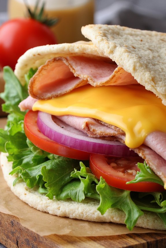 delicious customizable ham wraps