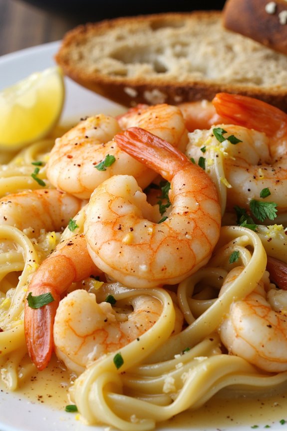 delicious garlic butter shrimp