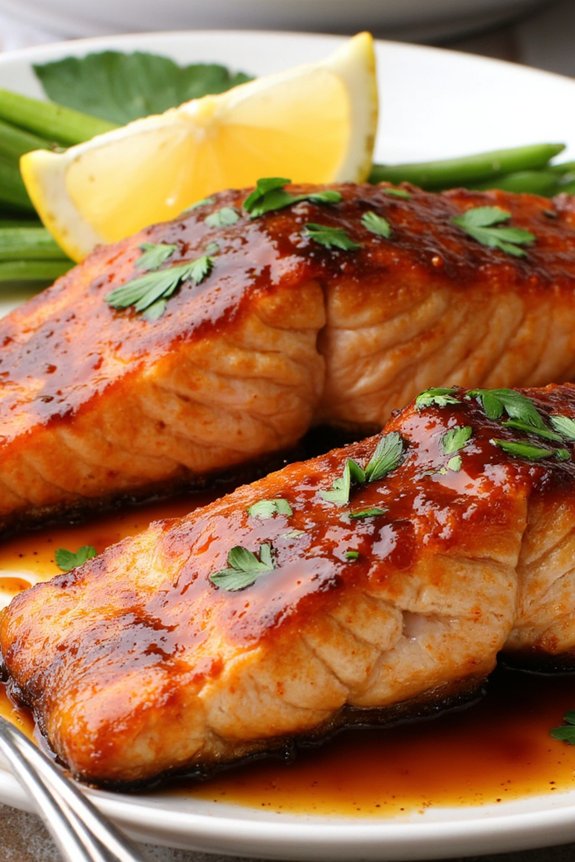 delicious honey garlic salmon