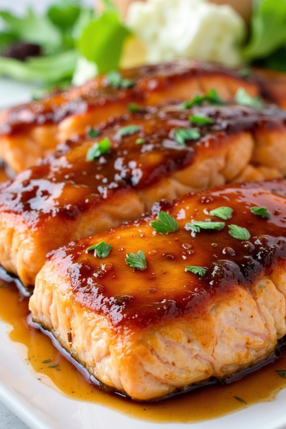 delicious maple soy salmon