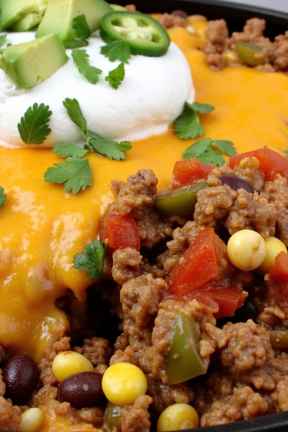 delicious one pan taco skillet