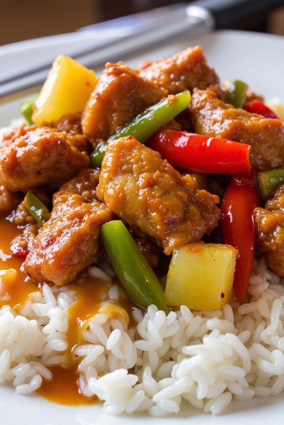 delicious pork with rice