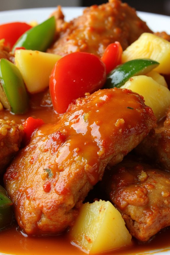 delicious sweet and sour pork