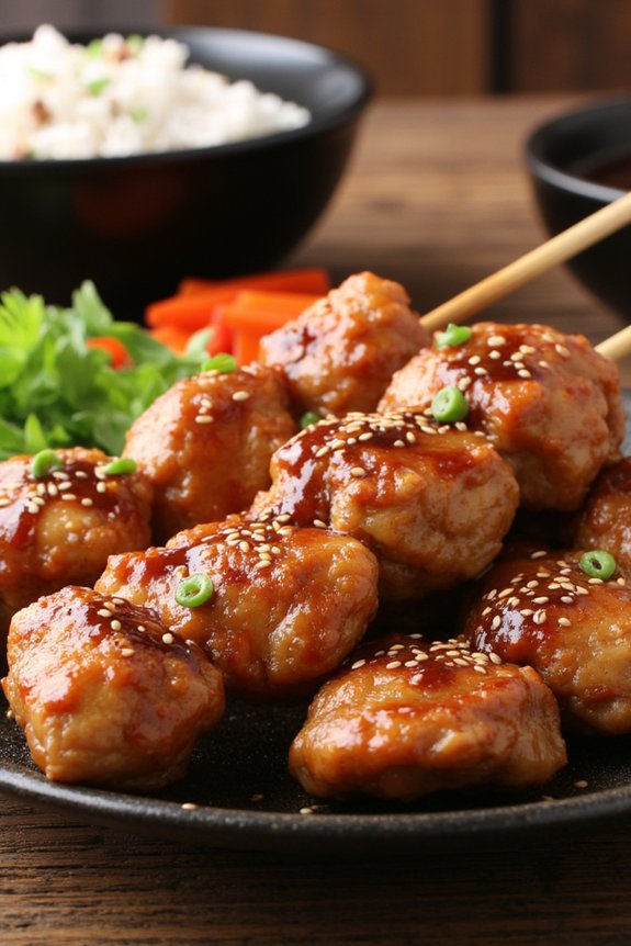 delicious teriyaki chicken skewers