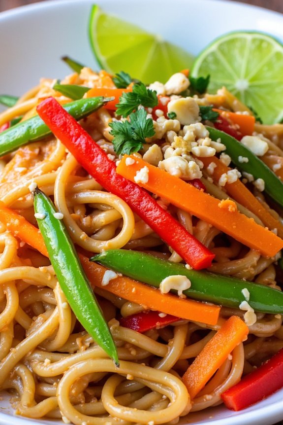 delicious thai peanut noodles