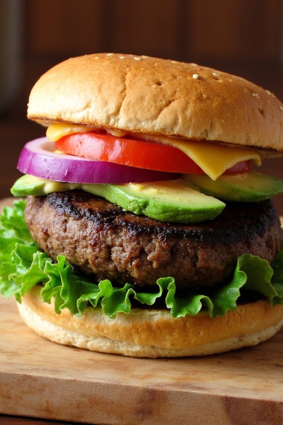 delicious vegetarian portobello burgers
