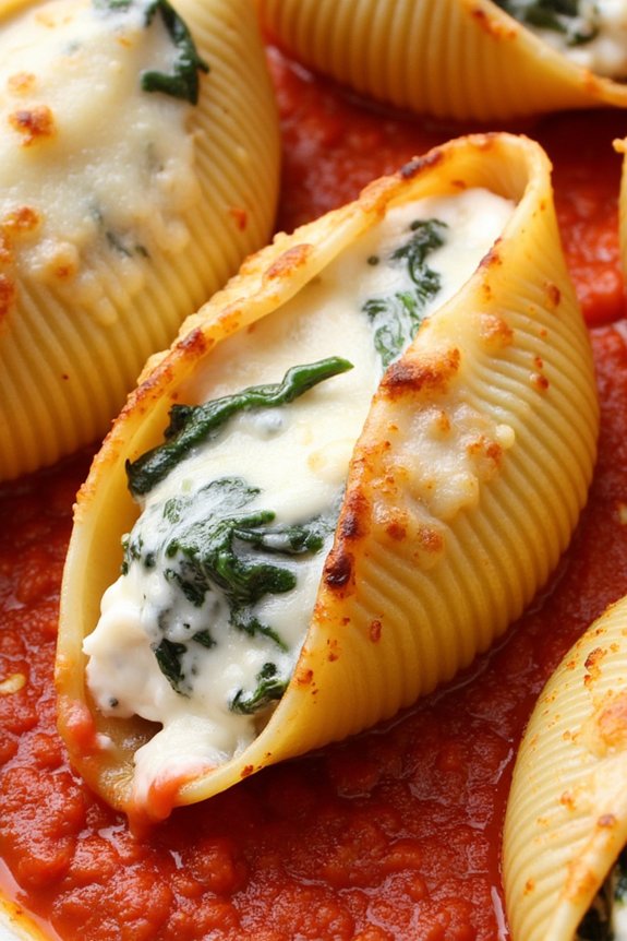 delicious vegetarian stuffed shells