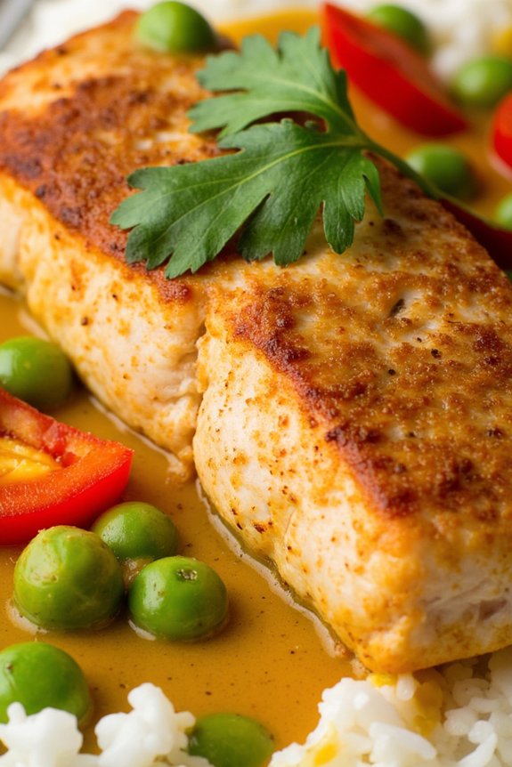 delightful coconut curry salmon