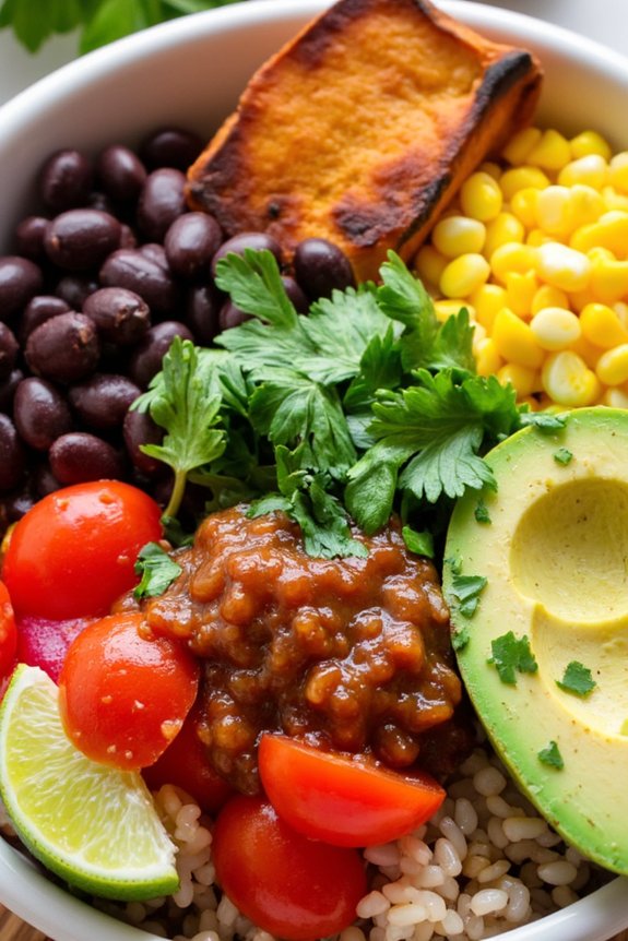 delightful plant based burrito bowl