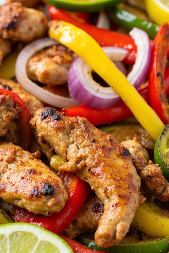 easy baked chicken fajitas