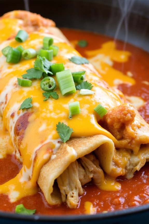 easy cheesy chicken enchiladas
