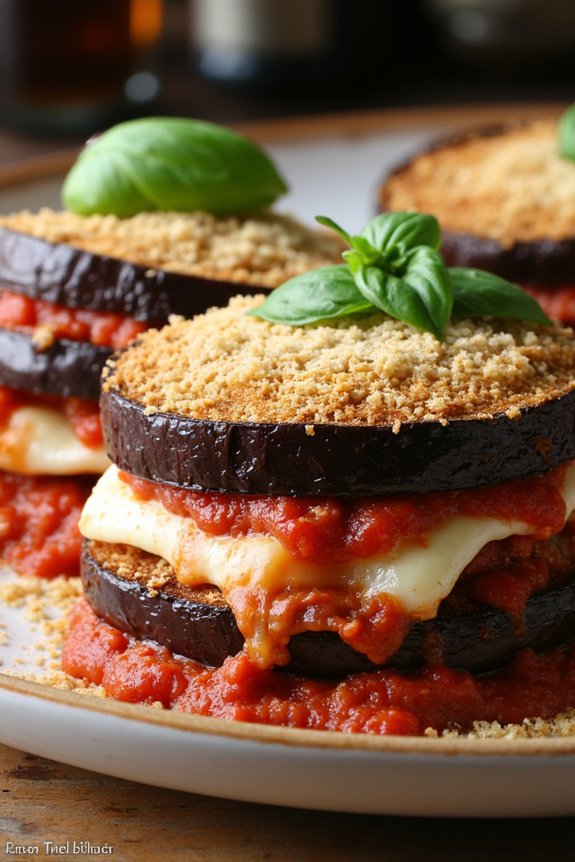 eggplant parmesan stack recipe