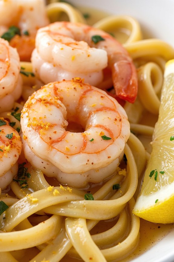 elegant shrimp pasta dish