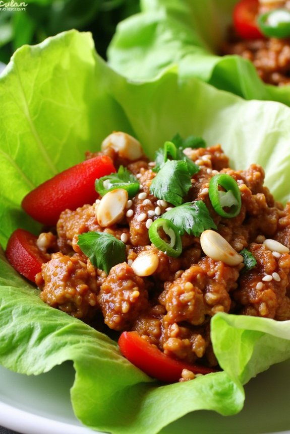 flavorful chicken lettuce wraps
