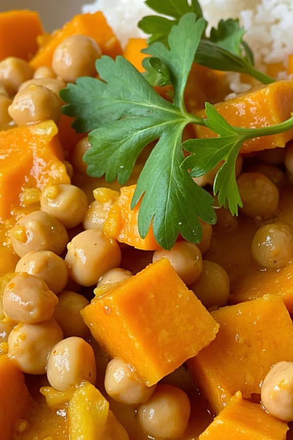 flavorful chickpea sweet potato curry