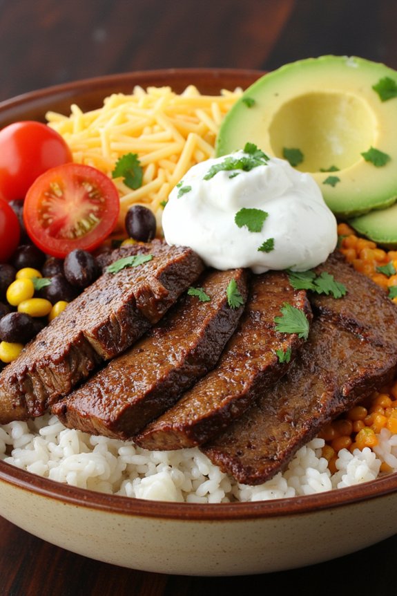 flavorful customizable burrito bowl