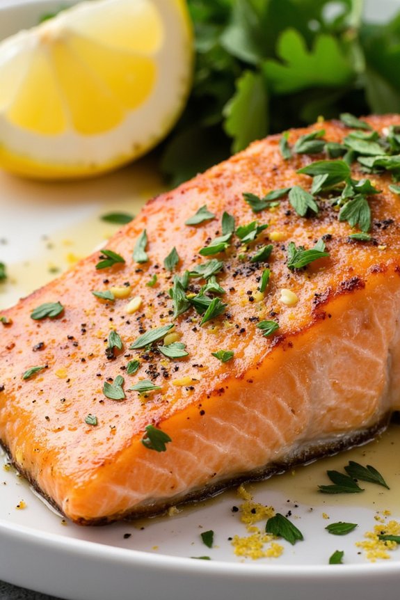flavorful garlic herb salmon