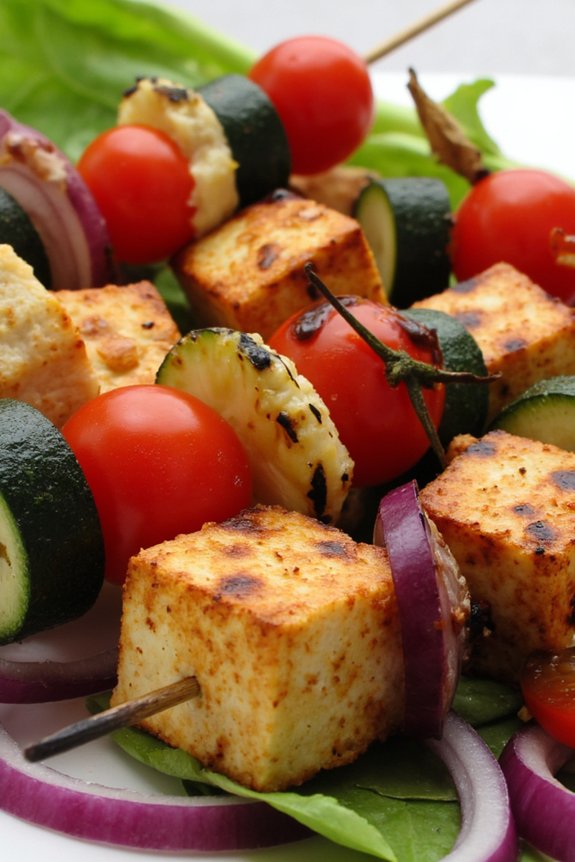 flavorful grilled tofu skewers