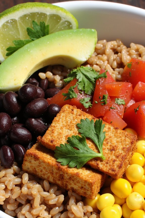 flavorful plant based burrito bowl