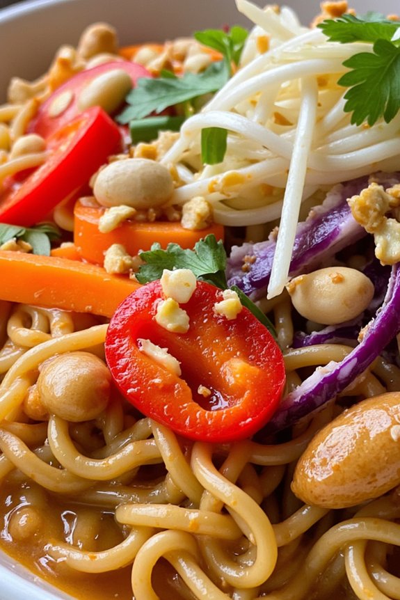 flavorful thai peanut salad