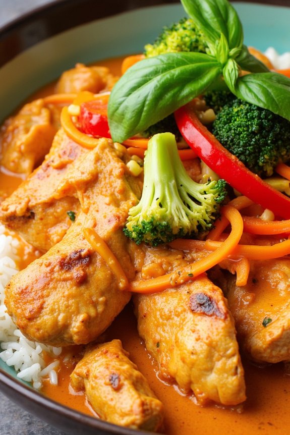 flavorful thai red curry
