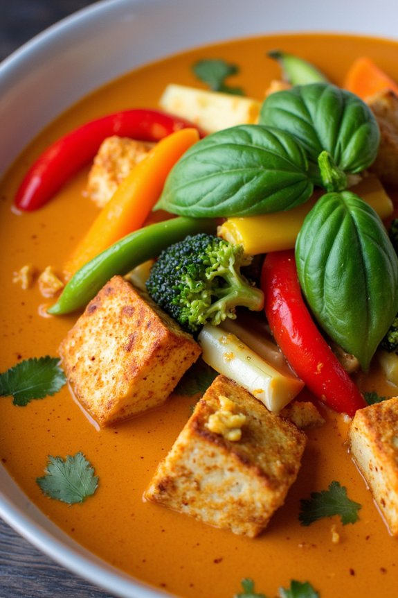 flavorful thai tofu curry