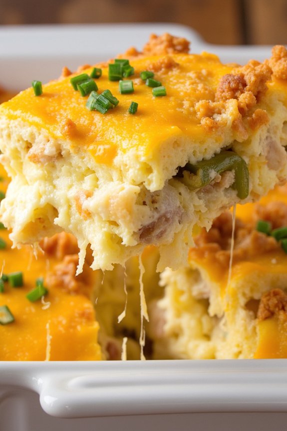 fluffy potato egg casserole