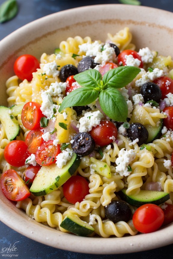 fresh summer pasta salad