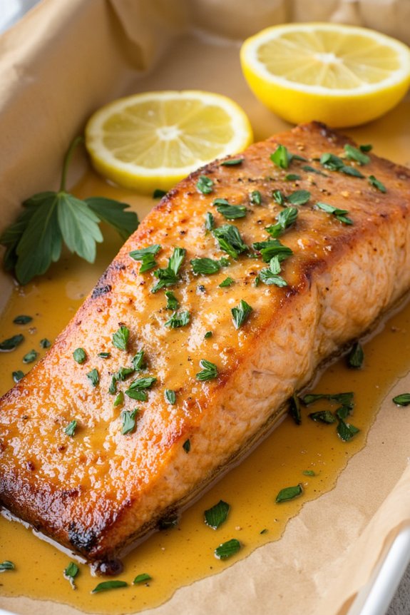 garlic butter salmon recipe