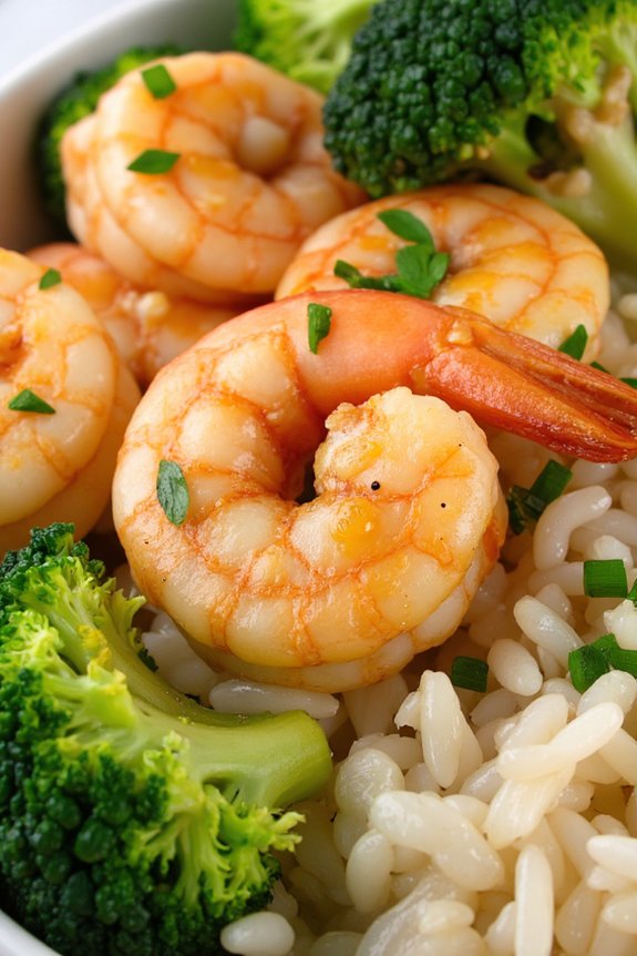 garlic butter shrimp bowl