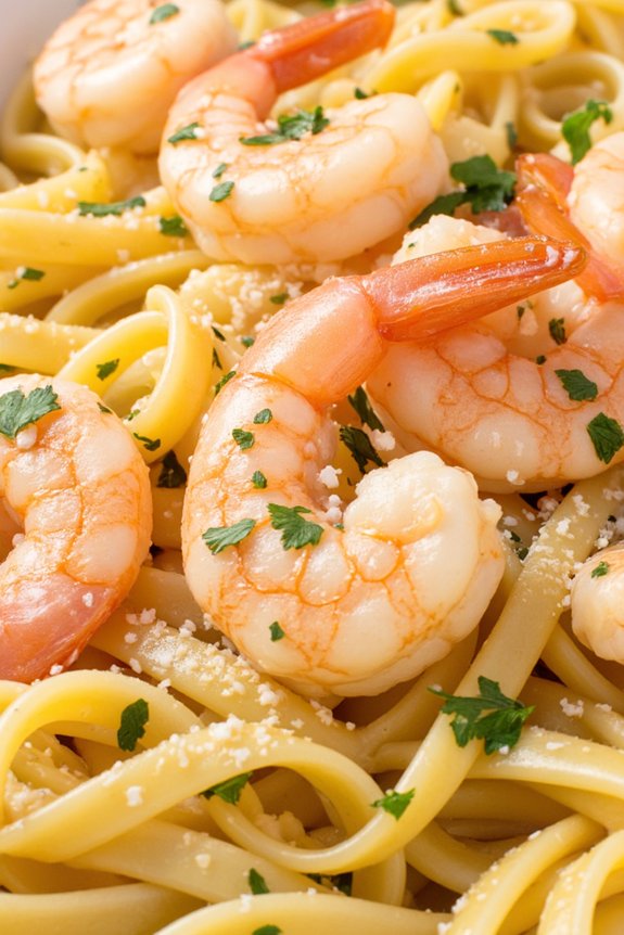 garlic butter shrimp pasta