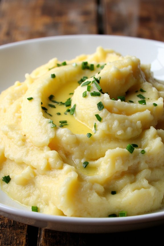 garlic herb mashed potatoes